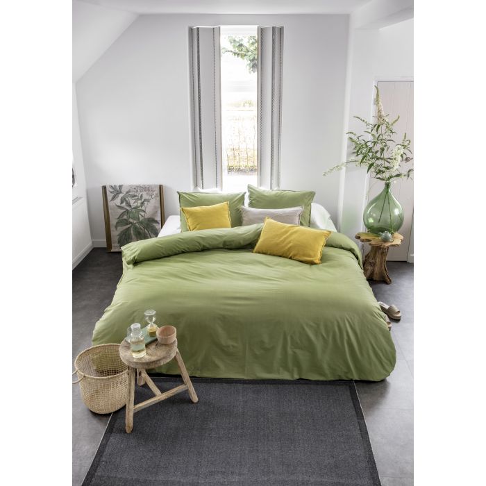 Soft Structure dekbedovertrek 200x220cm groen