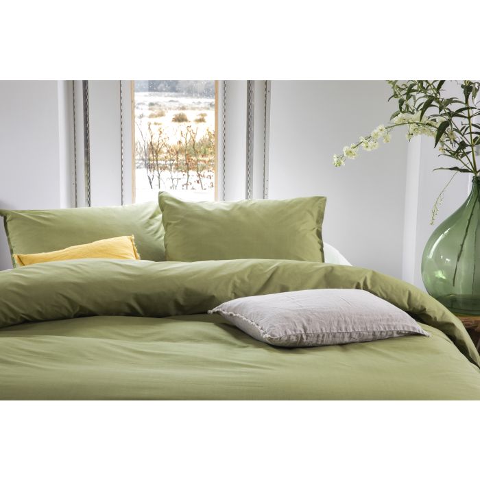 Soft Structure dekbedovertrek 200x220cm groen