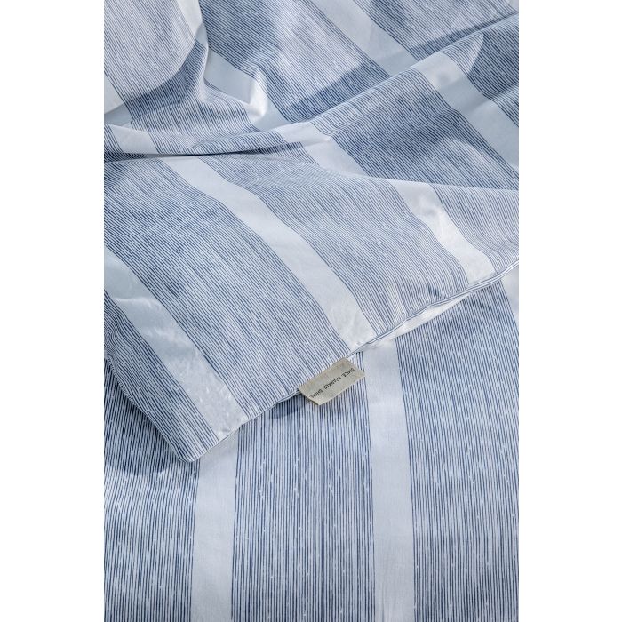 Stripe Along dekbedovertrek 140x220cm blauw