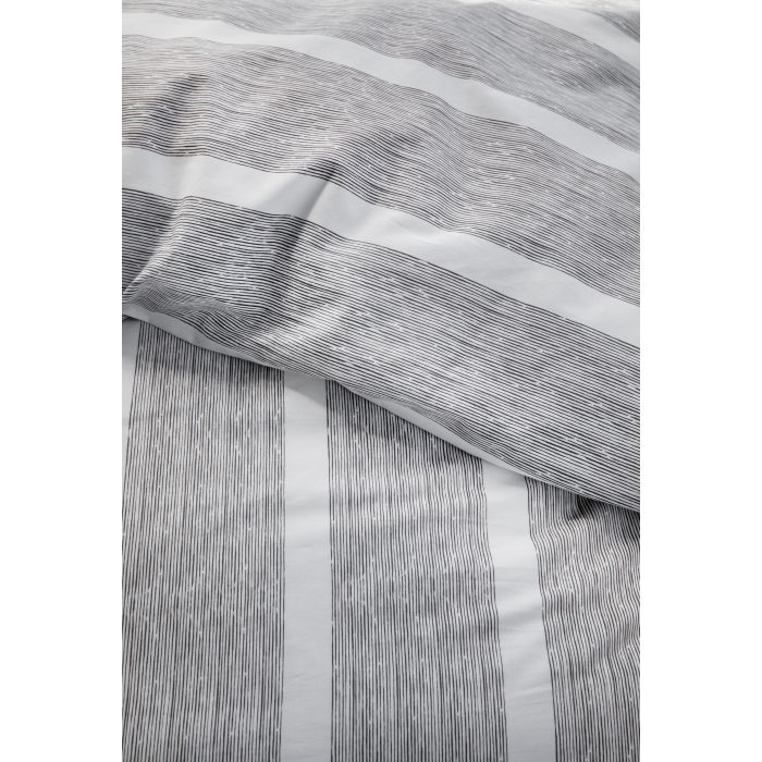 Stripe Along dekbedovertrek 200x200cm antraciet