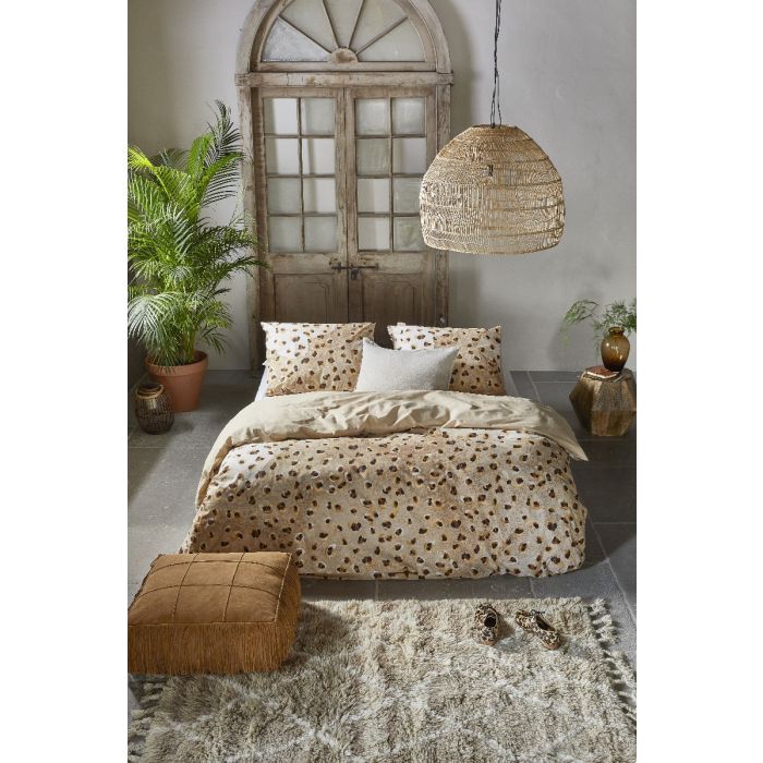 Wild Animal dekbedovertrek 155x220cm toffee