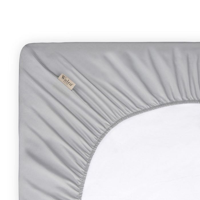Crispy Cotton hoeslaken 180x220cm grijs