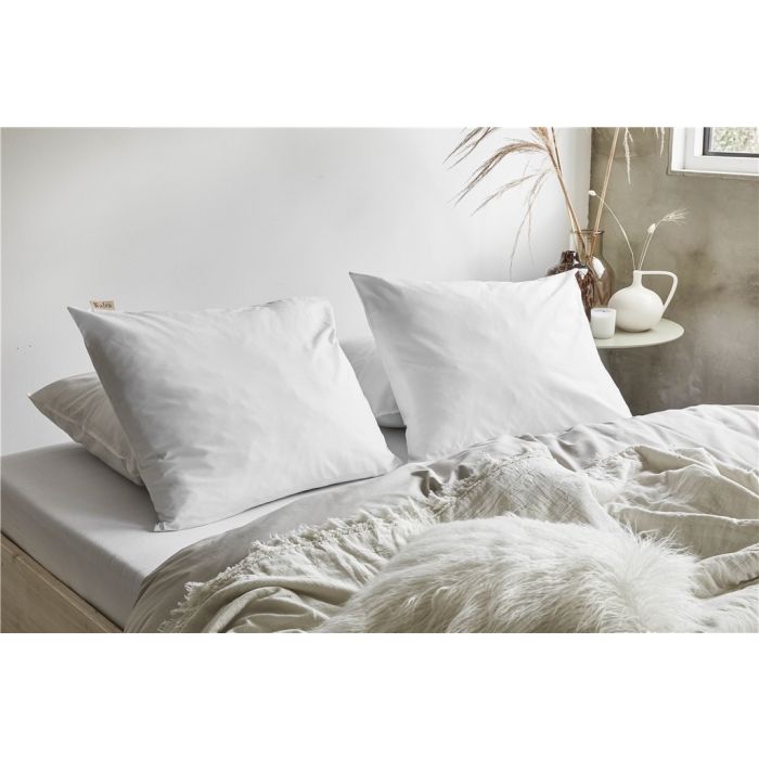 Crispy Cotton hoeslaken 180x220cm wit