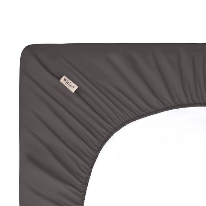 Crispy Cotton hoeslaken 90x220cm antraciet