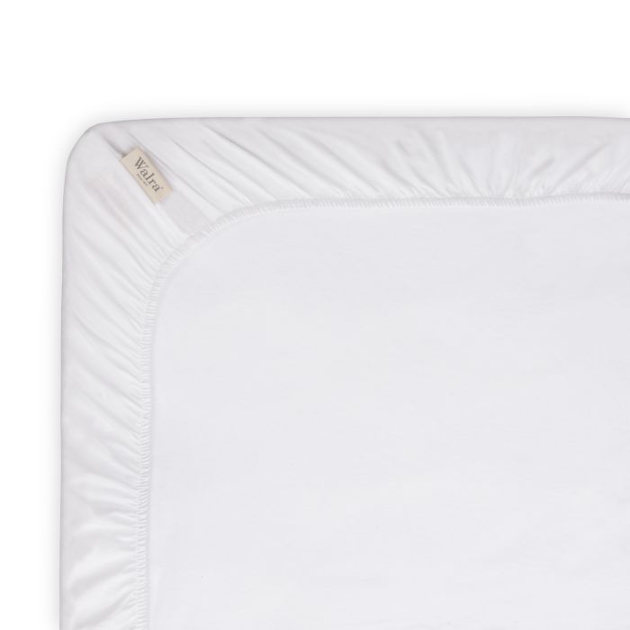 Crispy Cotton topper hoeslaken 180x200cm katoen wit