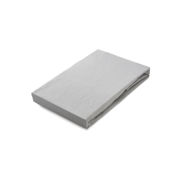 Jersey Stretch hoeslaken 90x220cm grijs