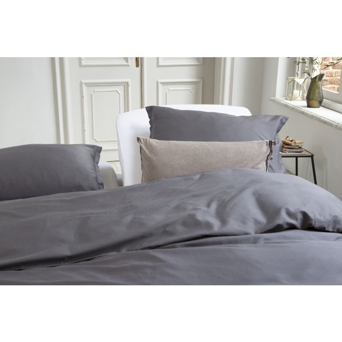 Jersey Stretch enkele splittopper hoeslaken 180x200/210cm wit