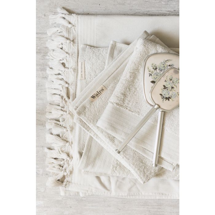 Soft Cotton baddoek 50x100cm kiezelgrijs