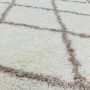 Alvor Shaggy vloerkleed hoogpolig rechthoek 200x290cm crème