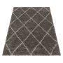 Alvor Shaggy vloerkleed hoogpolig rechthoek 120x170cm taupe