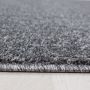 Ata vloerkleed laagpolig rechthoek 80x150cm grijs