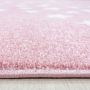 Bambi Ster kinderkamer vloerkleed laagpolig rechthoek 160x230cm roze