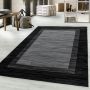 Base Care vloerkleed laagpolig rechthoek 80x150cm zwart