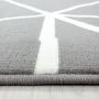 Base Web vloerkleed laagpolig rechthoek 140x200cm grijs