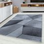 Beta 3D vloerkleed laagpolig rechthoek 200x290cm grijs