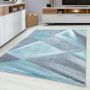 Beta Bakla vloerkleed laagpolig rechthoek 80x150cm blauw