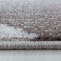 Costa Carp vloerkleed laagpolig rechthoek 200x290cm bruin