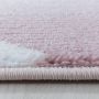 Costa Carp vloerkleed laagpolig rechthoek 80x150cm roze