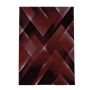 Costa Carp vloerkleed laagpolig rechthoek 160x230cm rood