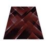 Costa Carp vloerkleed laagpolig rechthoek 240x340cm rood