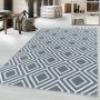 Costa Rhombus vloerkleed laagpolig rechthoek 80x150cm grijs