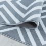 Costa Rhombus vloerkleed laagpolig rechthoek 80x150cm grijs