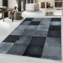 Costa Duva vloerkleed laagpolig rechthoek 200x290cm zwart
