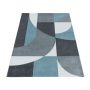 Efor Elips vloerkleed laagpolig rechthoek 120x170cm blauw