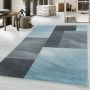 Efor Trapz vloerkleed laagpolig rechthoek 80x150cm blauw