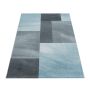 Efor Trapz vloerkleed laagpolig rechthoek 140x200cm blauw