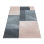 Efor Trapz vloerkleed laagpolig rechthoek 200x290cm roos
