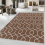 Efor Okta vloerkleed laagpolig rechthoek 140x200cm koper