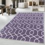 Efor Okta vloerkleed laagpolig rechthoek 140x200cm violet