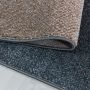Efor Galax vloerkleed laagpolig rechthoek 80x150cm blauw