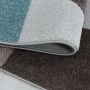 Efor Hexa vloerkleed laagpolig rechthoek 140x200cm blauw