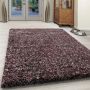 Enjoy Shaggy vloerkleed hoogpolig rechthoek 60x110cm rood