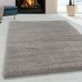 Fluffy Shaggy vloerkleed hoogpolig rechthoek 140x200cm beige
