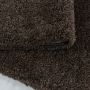 Fluffy Shaggy vloerkleed hoogpolig rechthoek 120x170cm bruin