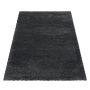 Fluffy Shaggy vloerkleed hoogpolig rechthoek 160x230cm grijs
