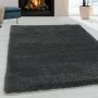 Fluffy Shaggy vloerkleed hoogpolig rechthoek 240x340cm grijs