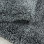 Fluffy Shaggy vloerkleed hoogpolig rechthoek 80x150cm lichtgrijs