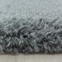 Fluffy Shaggy vloerkleed hoogpolig rechthoek 80x150cm lichtgrijs