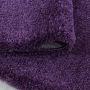 Fluffy Shaggy vloerkleed hoogpolig rond Ø 80cm lila