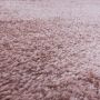 Fluffy Shaggy vloerkleed hoogpolig rechthoek 160x230cm roos