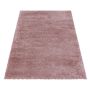 Fluffy Shaggy vloerkleed hoogpolig rechthoek 160x230cm roos