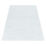 Fluffy Shaggy vloerkleed hoogpolig rechthoek 120x170cm wit
