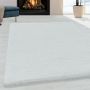 Fluffy Shaggy vloerkleed hoogpolig rechthoek 200x290cm wit