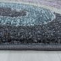 Funny Eenhoorn baby kinderkamer vloerkleed laagpolig rechthoek 140x200cm grijs