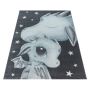Funny Draak baby kinderkamer vloerkleed laagpolig rechthoek 160x230cm blauw