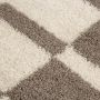 Gala Shaggy vloerkleed hoogpolig loper 100x200cm beige